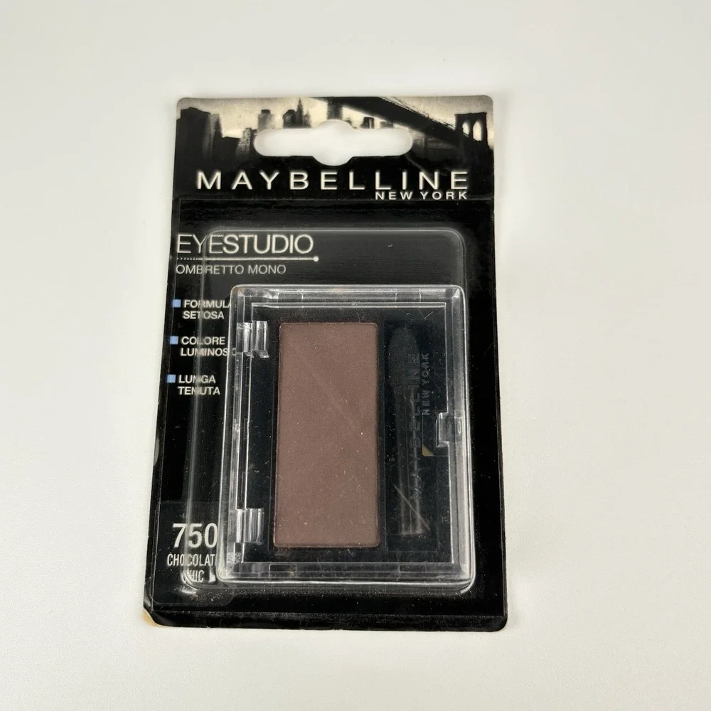 Maybelline Eyestudio Mono Eyeshadow 2 Pack 750‎ Chocolate Chic Brown New NIP